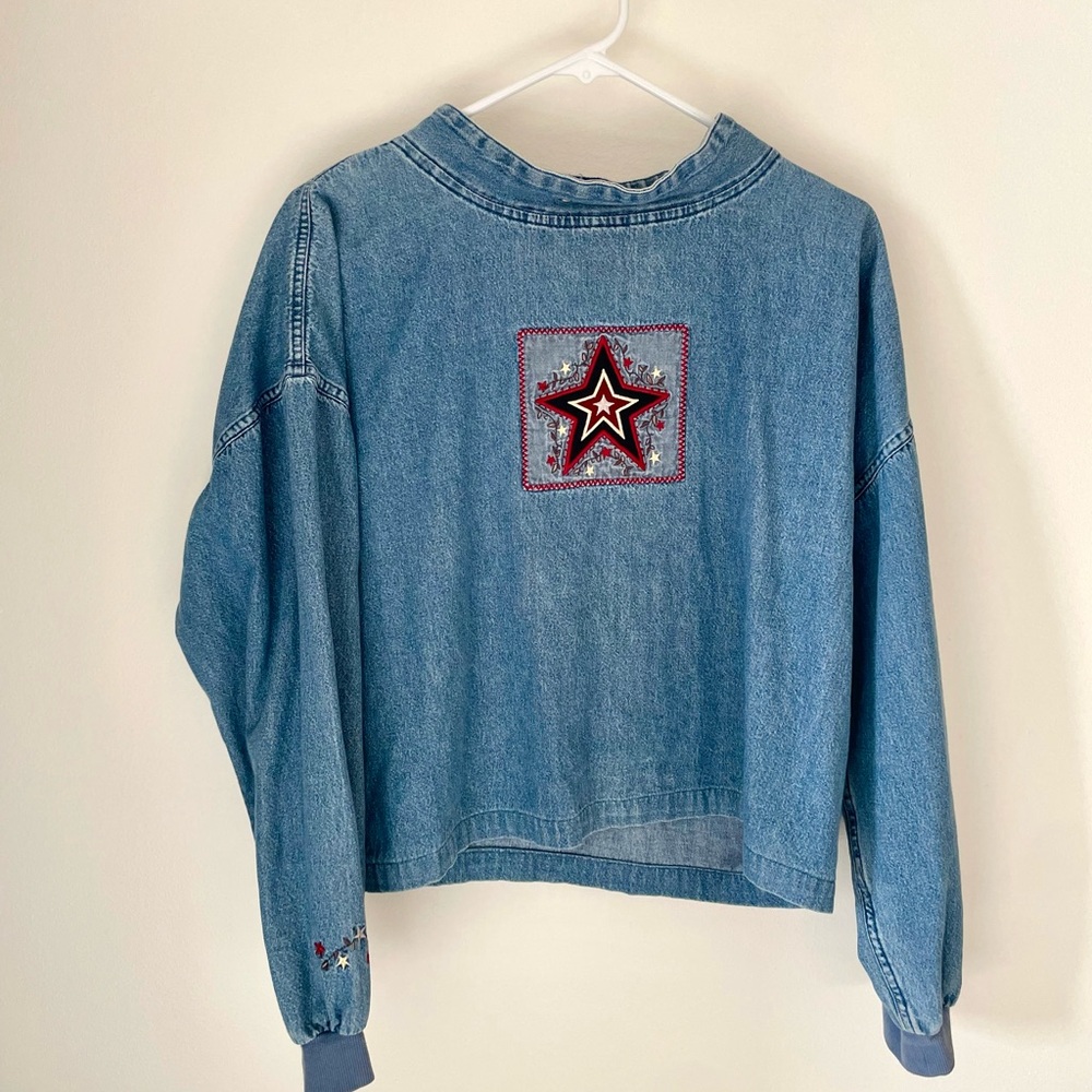 Vintage Coldwater Creek Denim Top